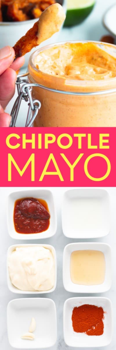 The BEST Chipotle Mayo Recipe. Just 6 ingredients!