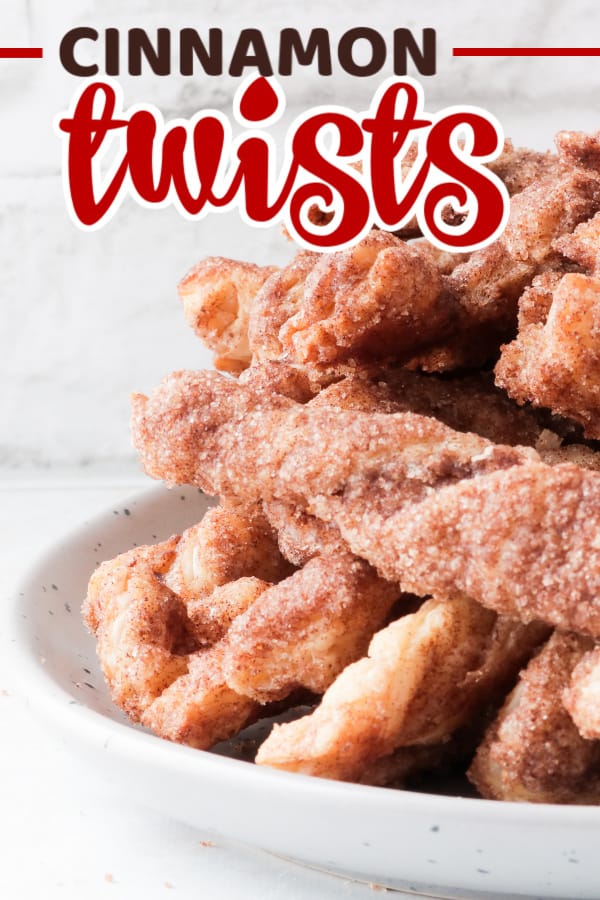 These homemade cinnamon twists are sweet, buttery, crunchy and quite simply addicting. And they make a great addition to any holiday dessert table. Best of all you'll just need 4 simple ingredients. #cheerfulcook #baking #cinnamon #dessert ♡ cheerfulcook.com via @cheerfulcook