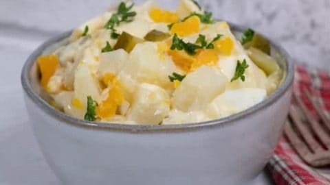 A bowl of German Potato Salad