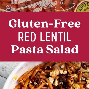 Discover how to make a gluten free lentil pasta salad in under 15 minutes.