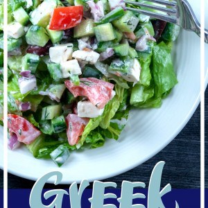 Simple chopped Greek Salad