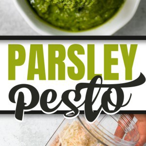 Parsley Pesto and how it's made.