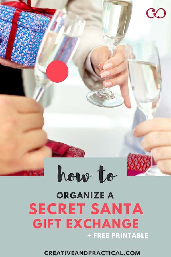 Learn how to organize a Secret Santa Gift Exchange. This post also includes a free bonus printable. #holidays #secretsanta  via @cheerfulcook