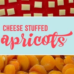 Cheese Stuffed Dried Apricots Cold Party Appetizer