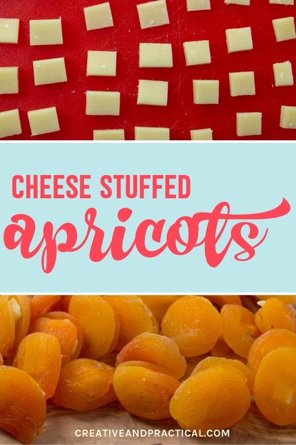 Stuffed Dried Apricots - This easy party recipe will be a colorful addition to cold appetizer selection at your next party. ♾#glutenfree #healthyappetizers #partyfood #vegetarianpartyfood #healthy #snacks | cheerfulcook.com via @cheerfulcook