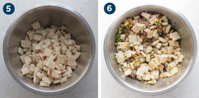 How To Make Stuffing: Step 5 and 6