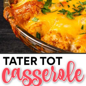 The Best Tater Tot Casserole with Turkey Meatballs