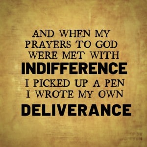 And When My Prayzers To God Were Met With Indifference, I Picked Up A Pen I Wrote My Own Deliverance, Hamilton The Musical