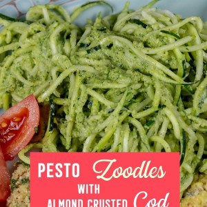 Zucchini Recipe: Pesto Zoodles with Cod