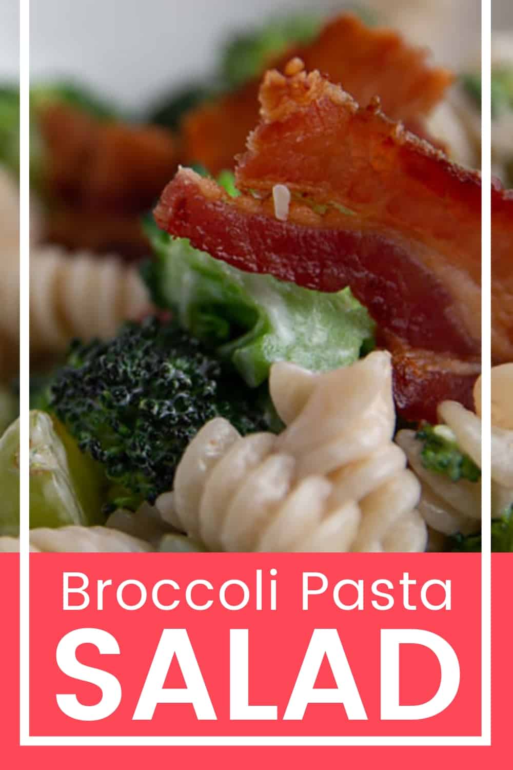 A bowl of Broccoli Pasta Salad