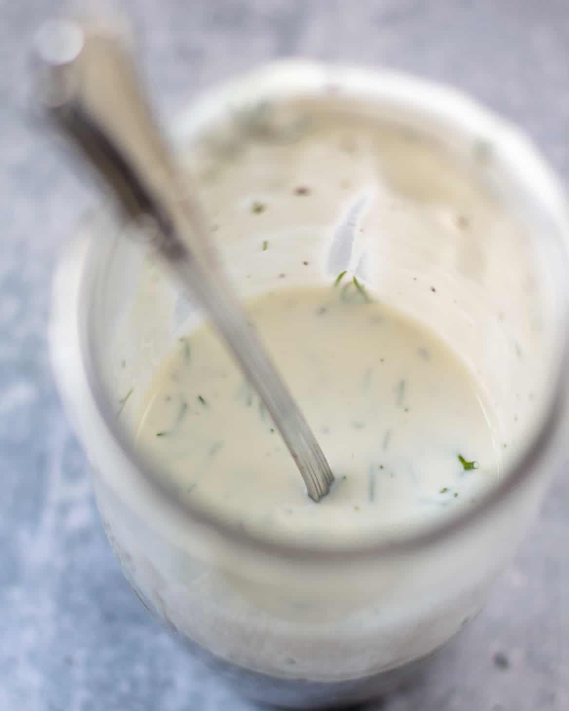 Ranch dressing takes less than 5 minutes to prep