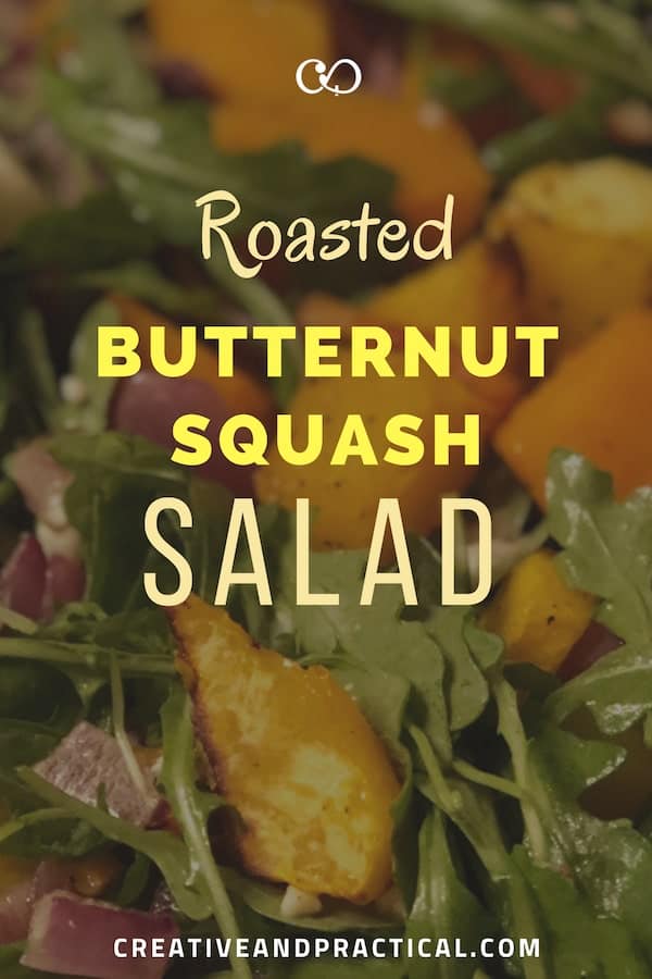 This fall salad recipe is simple and easy and bursting some of the most popular fall flavors. #butternut #roastedvegetable #fallsalad #glutenfree #vegetarian #butternutsquash via @cheerfulcook