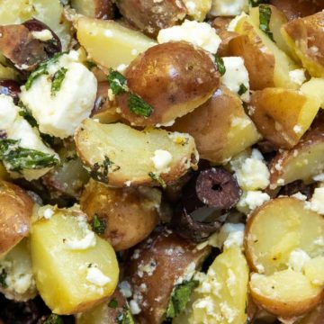 Greek Style Red Potato Salad.