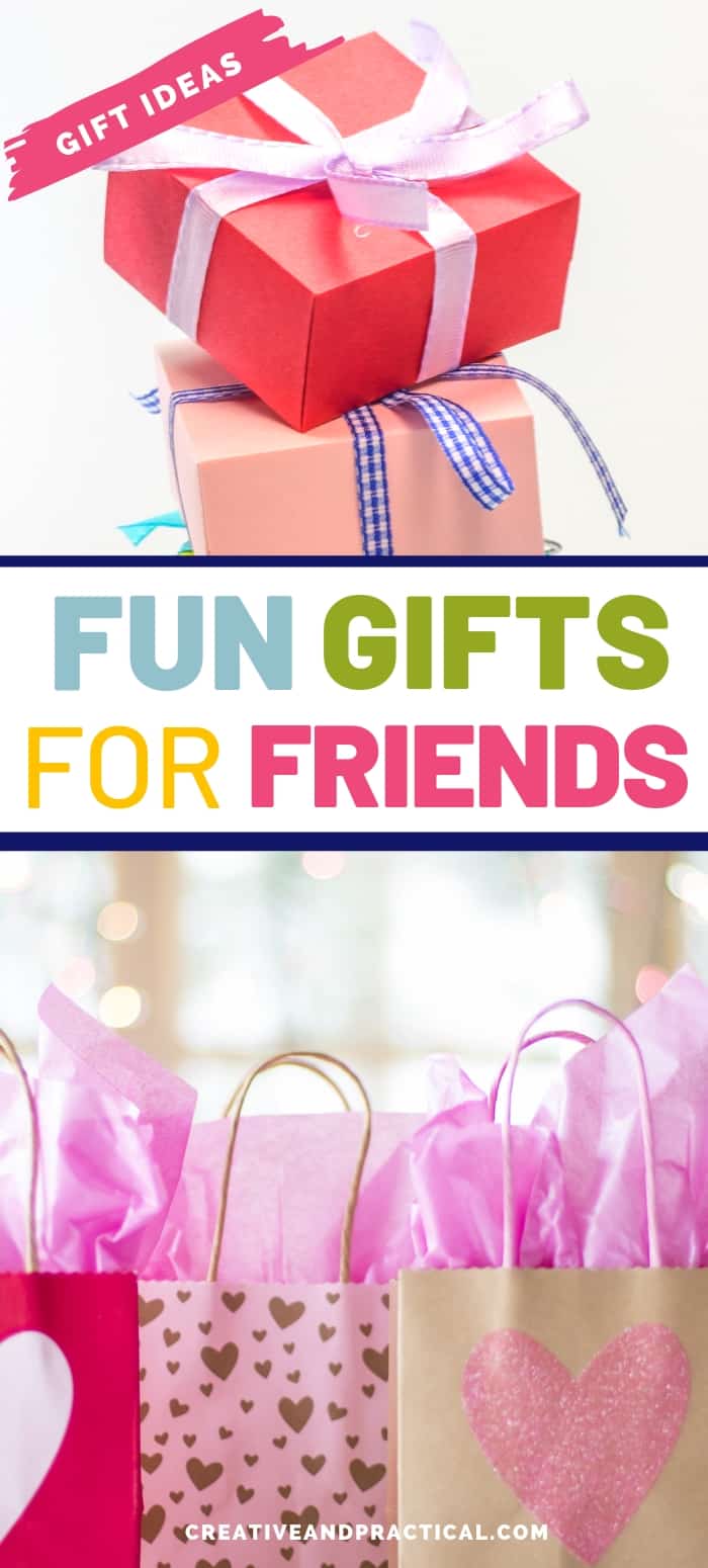 From your best friend to your mother-in-law, uncle, and coworker. This gift guide includes a fun gift for each one of them. #giftideas #fungifts #birthday #bff #creative #budget via @cheerfulcook