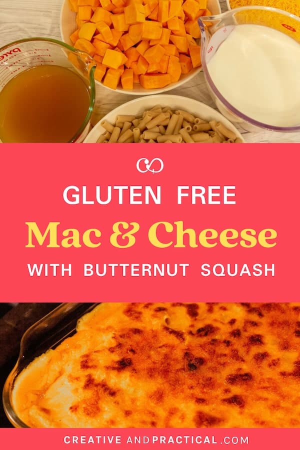 Gluten Free Mac and Cheese - This gluten free recipe is a real crowd pleaser. You can easily make it ahead of time (and even freeze it!). Adding roasted butternut squash gives it a fabulous fall flavor.  ❤︎ #glutenfreepasta #glutenfreemealprep
#glutenfreerecipes
| cheerfulcook.com via @cheerfulcook