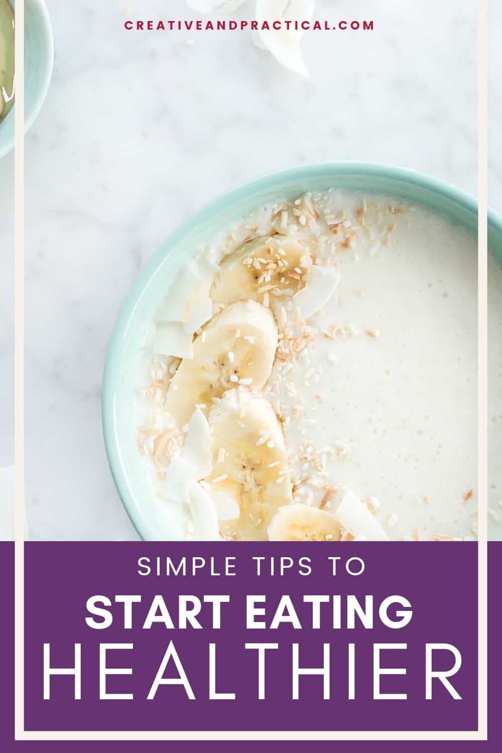 If you want to start to eat healthier, but feel overwhelmed, these simple tips can help you get off to a great start. #healthyliving #motivation #meals #esyrecipes #nodiet #vegetarian #healthyliving cheerfulcook.com via @cheerfulcook