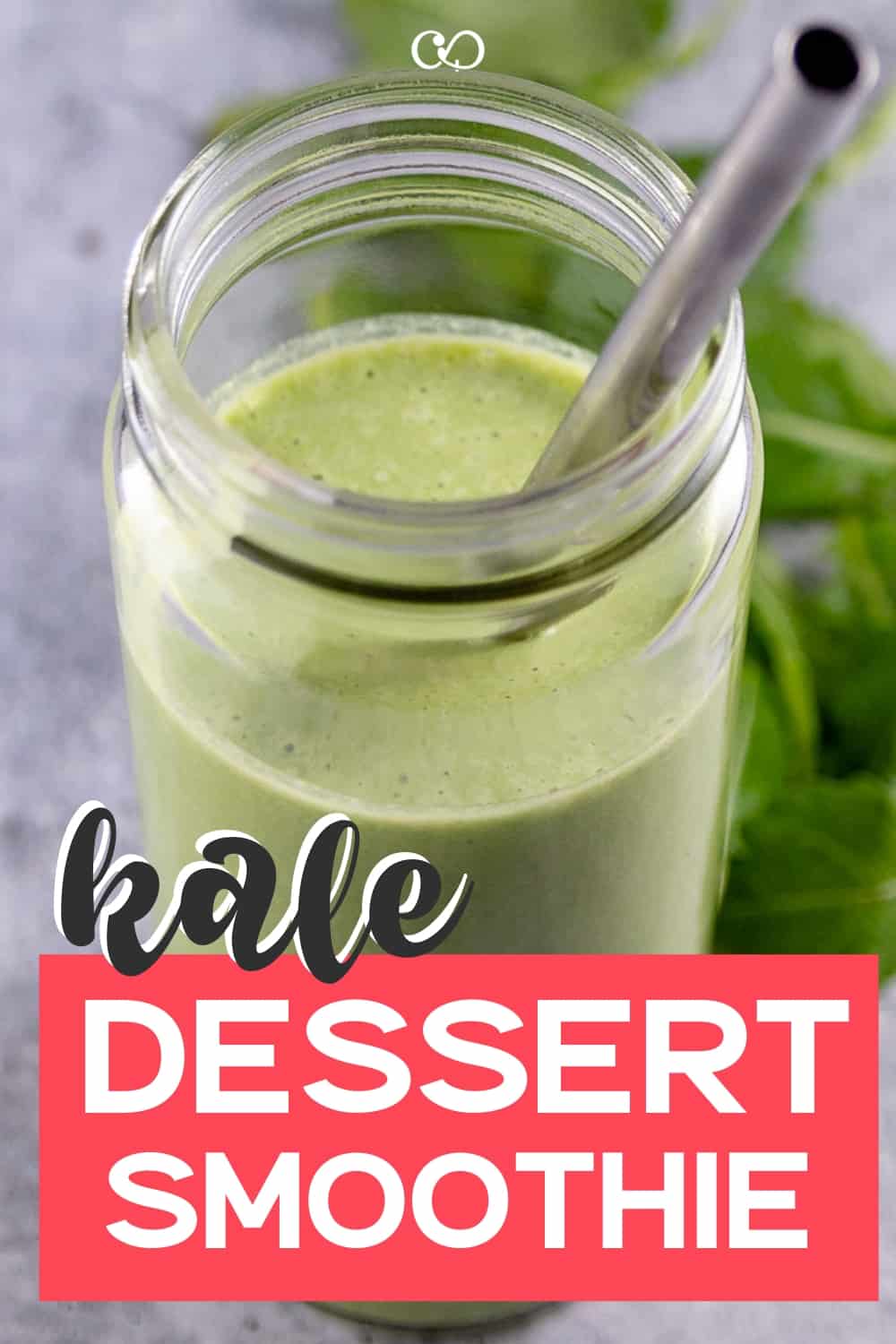 A glass of Kale Dessert Smothie