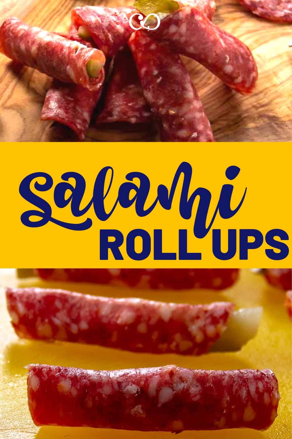 Salami Roll Ups - Perfect for your next party! Salami Cream Cheese Roll Ups are a great, (gluten free) hearty appetizer. #glutenfreeappetizer #fingerfood #partyfood #partyappetizers | cheerfulcook.com via @cheerfulcook