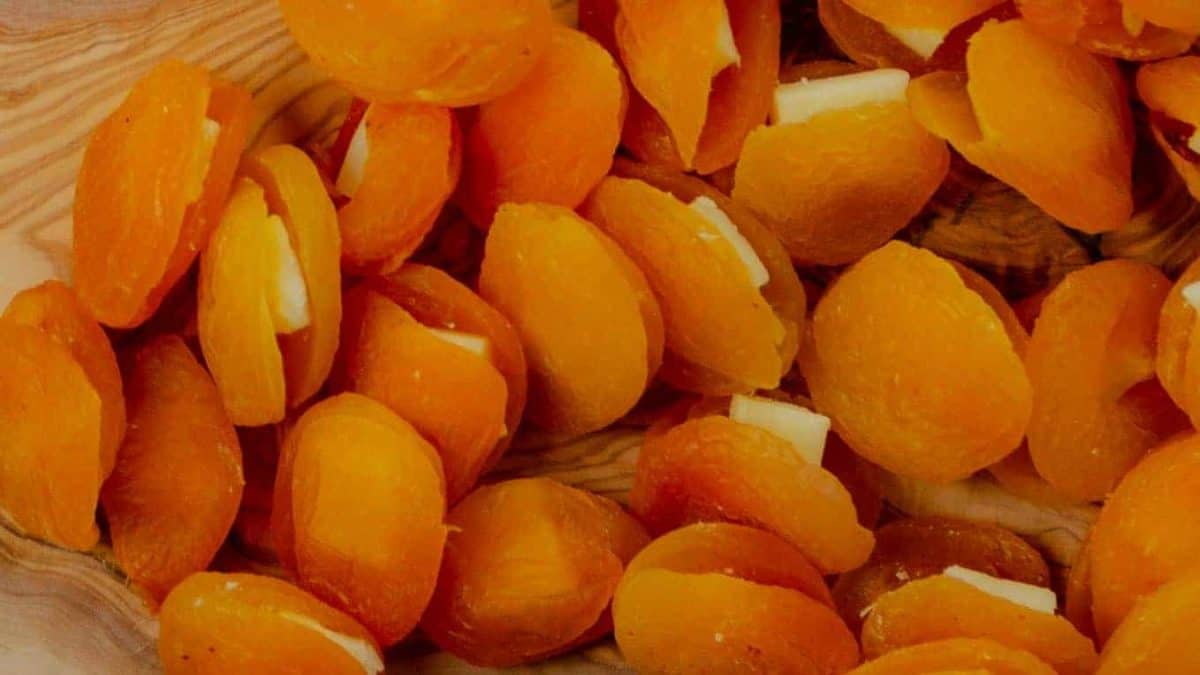 Cheese Stuffed Dried Apricots