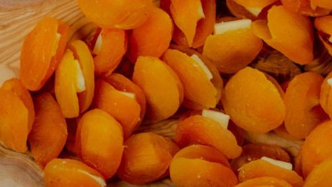 Gruyère Cheese Stuffed Dried Apricots Cold Party Appetizer