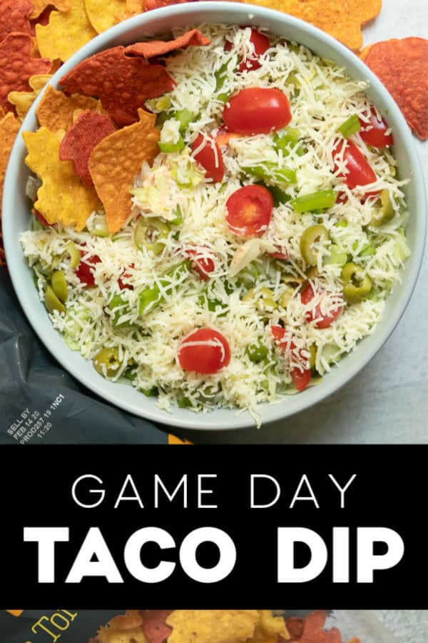 This TACO DIP is perfect for any game day, ladies' night, picnic, family gathering. No bake, no cook, no fuzz. In just five minutes you'll have a delicious, creamy dip perfect with anything from your favorite fresh-cut veggies, crackers, or tacos. 
 #cheerfulcook #dip #easy #tacodip #dipe #recipe #simple #creamy #nobake #withcreamcheese ♡ cheerfulcook.com via @cheerfulcook