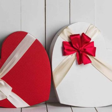 Two heart gift boxes perfect for a unique valentine's day gift for him