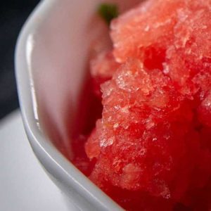 Frozen Watermelon Granita. A perfect summer treat