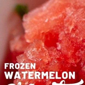 Frozen Watermelon Granita, naturally gluten-free