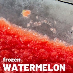Frozen Watermelon Granita, naturally gluten-free